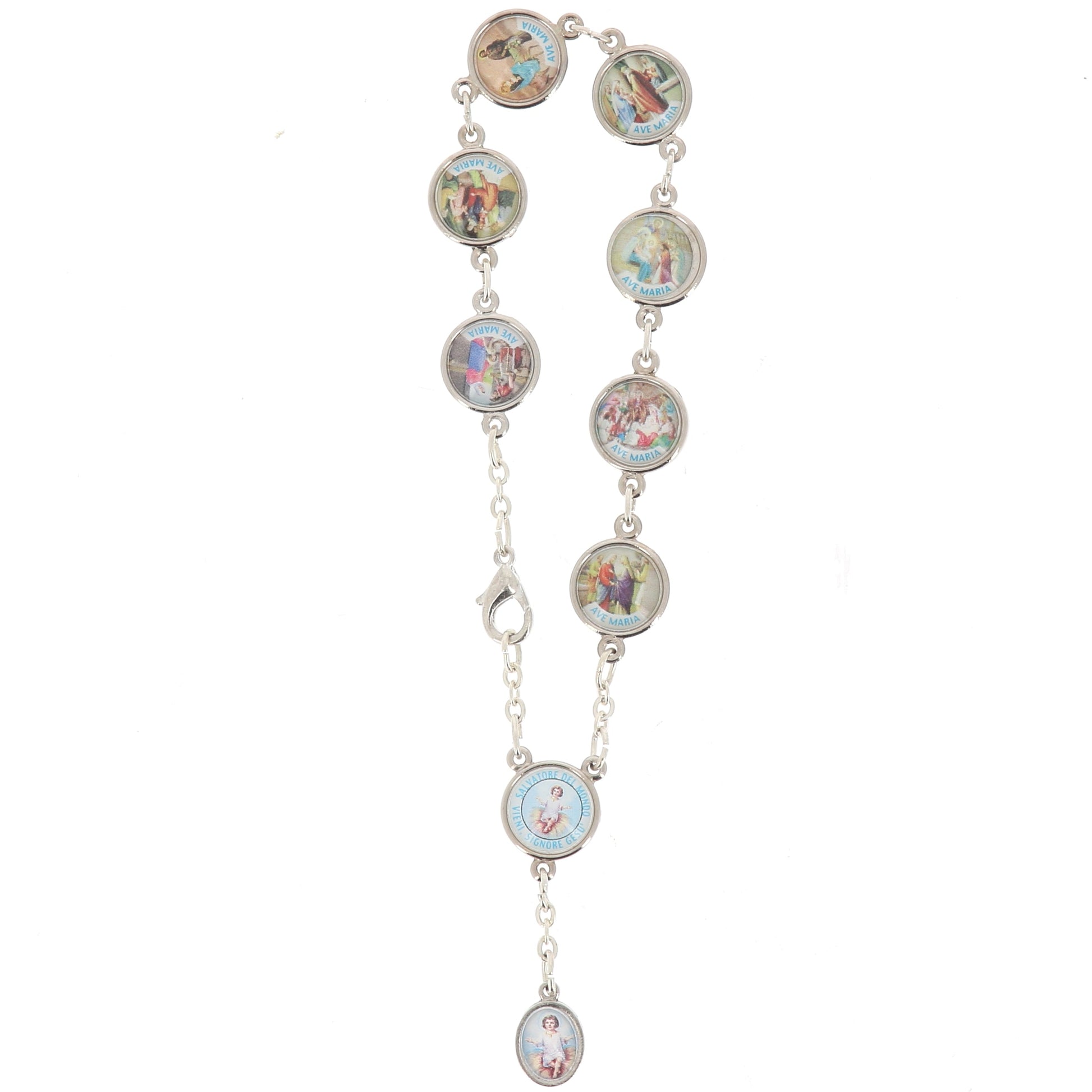 Bracciale di Gesu' Bambino con moschettone