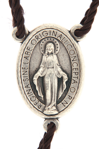 Corona grani in legno di pino ovali, 8 mm