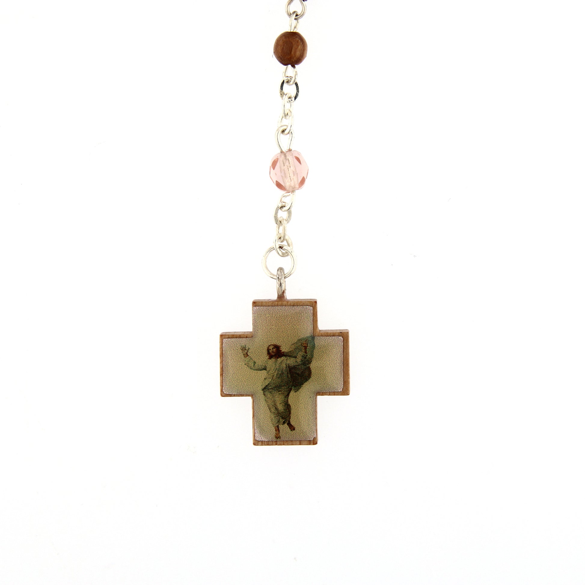 Corona indossabile grani in legno, 4 mm