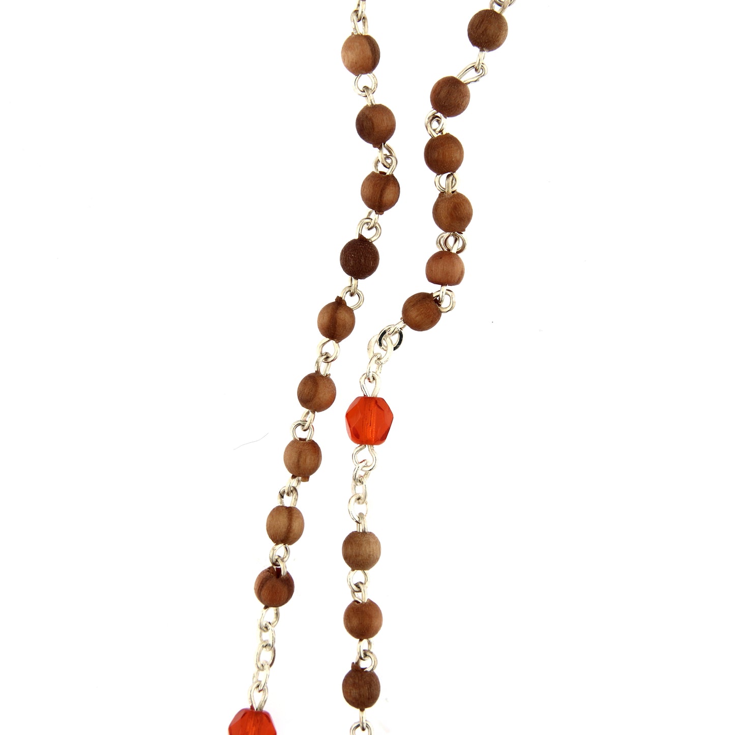 Corona indossabile, grani piccoli in legno, 4 mm