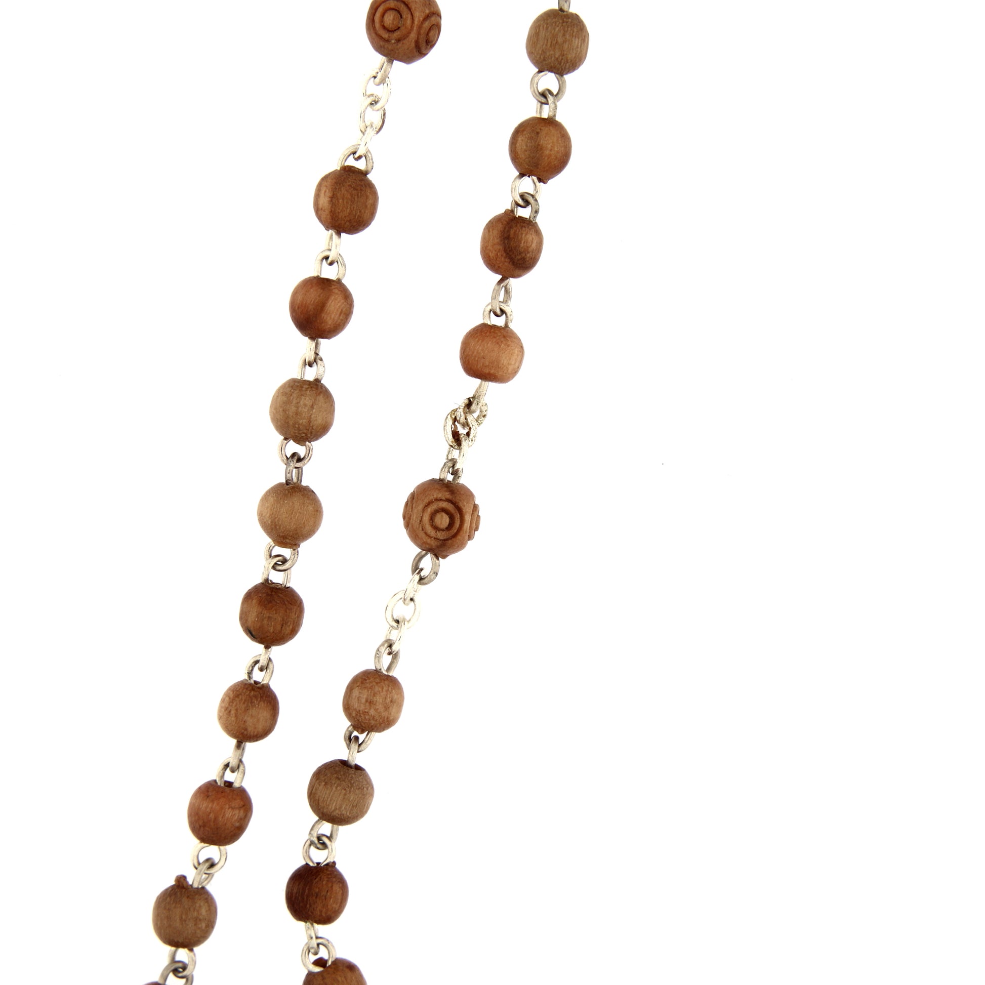 Corona indossabile, grani piccoli in legno, 4 mm