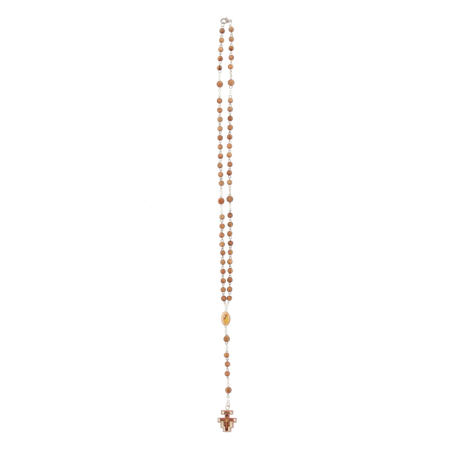 Corona indossabile, grani piccoli in legno, 4 mm