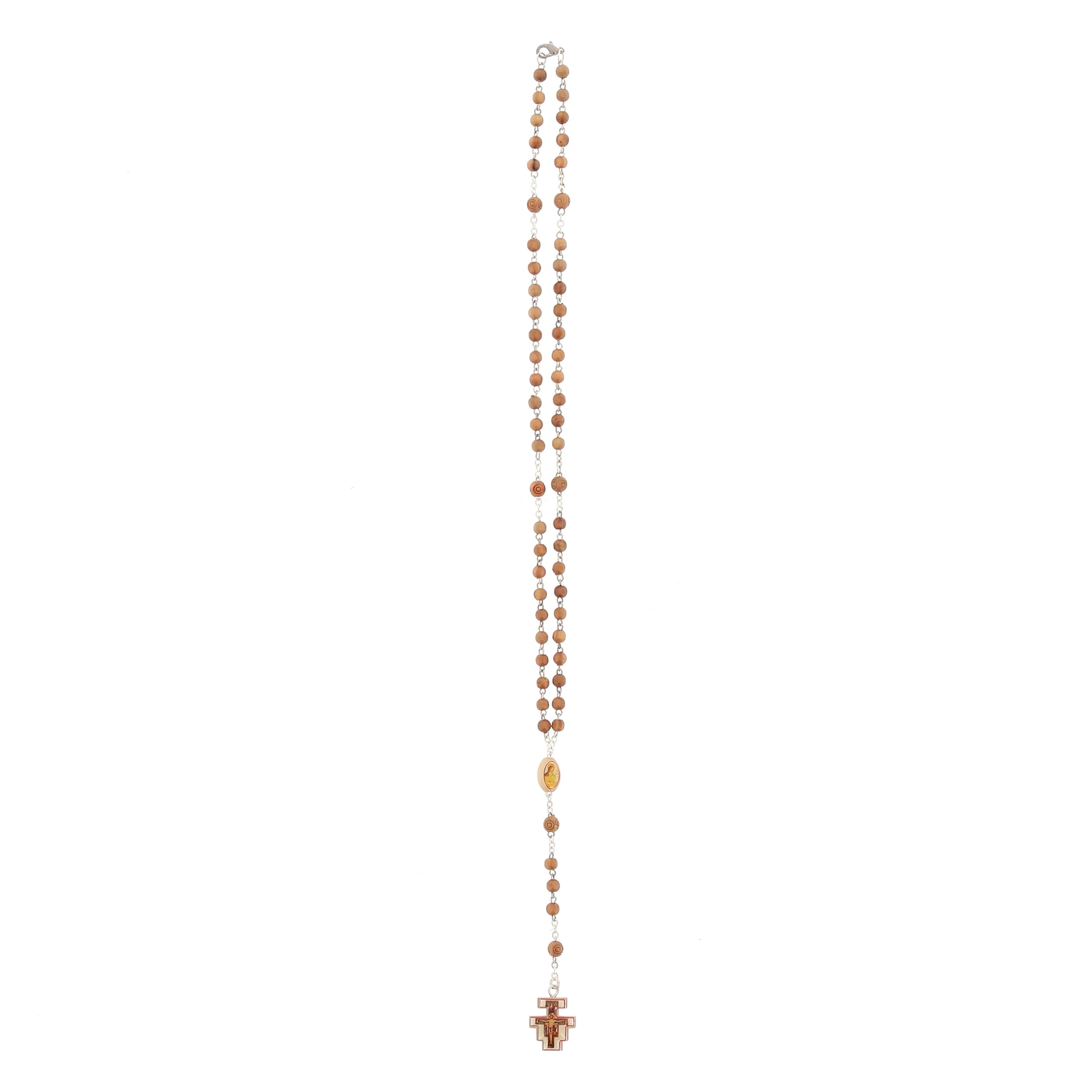 Corona indossabile, grani piccoli in legno, 4 mm