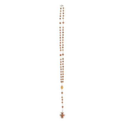 Corona indossabile, grani piccoli in legno, 4 mm