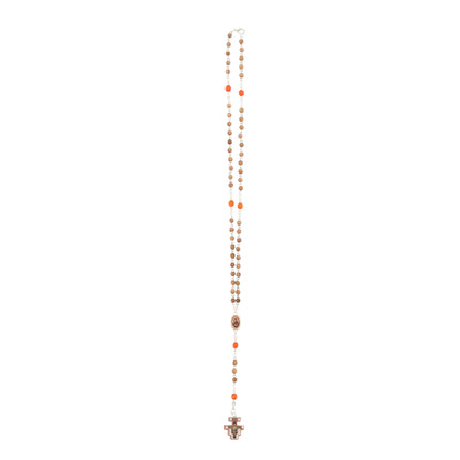 Corona indossabile, grani piccoli in legno, 4 mm