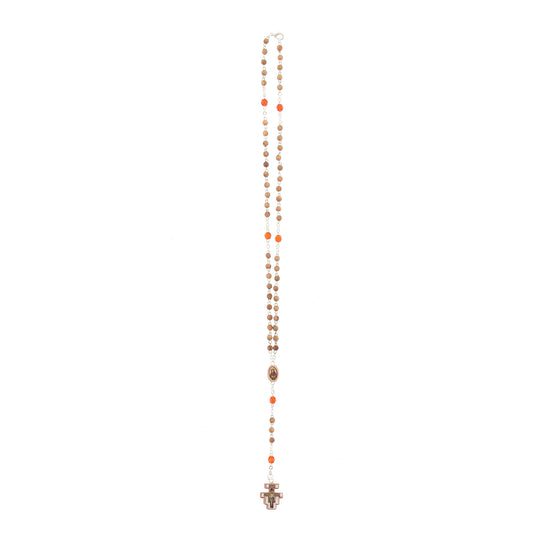 Corona indossabile, grani piccoli in legno, 4 mm