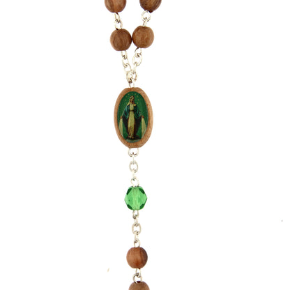 Corona indossabile, grani in legno 6 mm