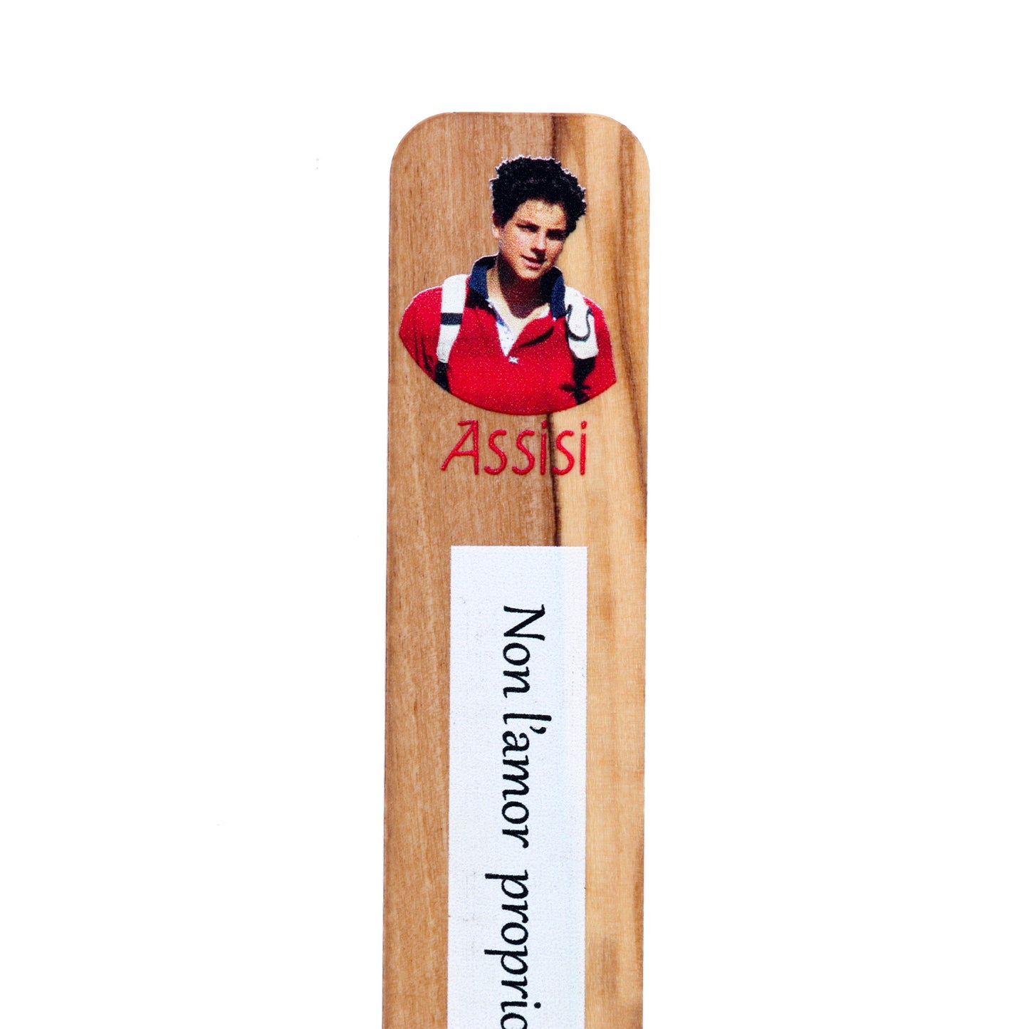 Segnalibro in legno con immagine. Dimensioni 15x25 cm