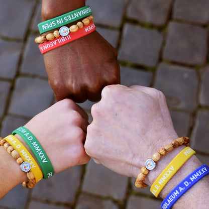 Bracciale decina in legno per Giubileo 2025