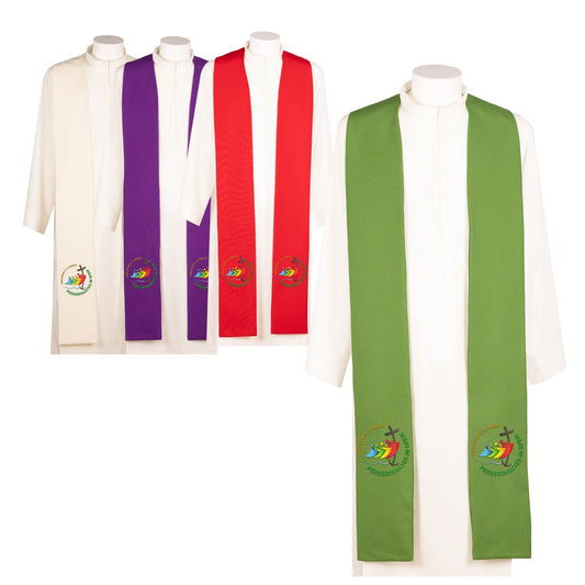 Stola sacerdotale ricamata con logo Giubileo