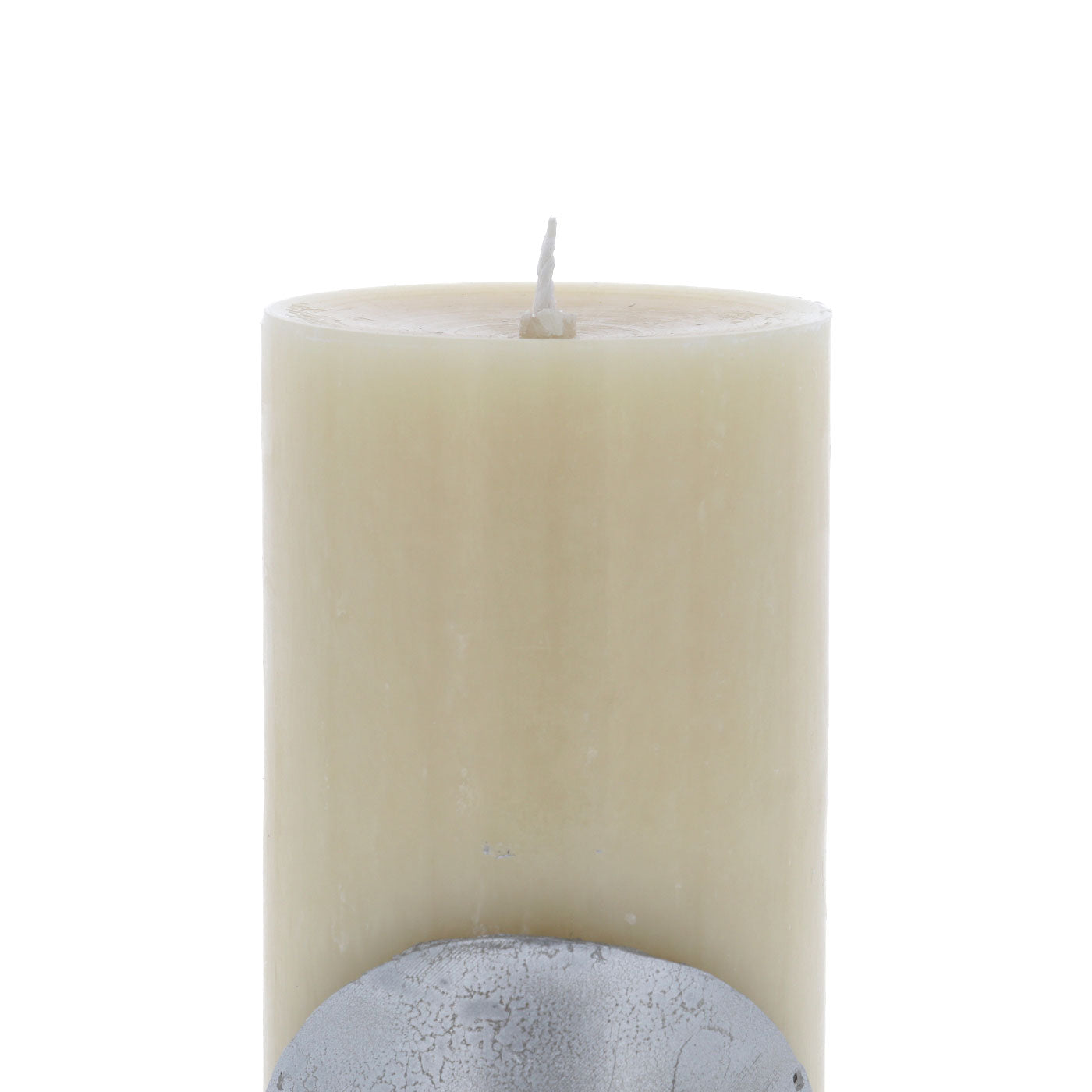 Candela cero da altare  in cera d'api con bassorilievo logo Giubileo. Dimensioni 8x30 cm