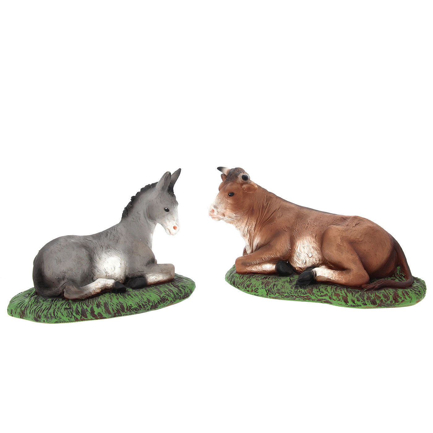 Set Presepe composto da 12 personaggi in resina. Altezza 22 cm