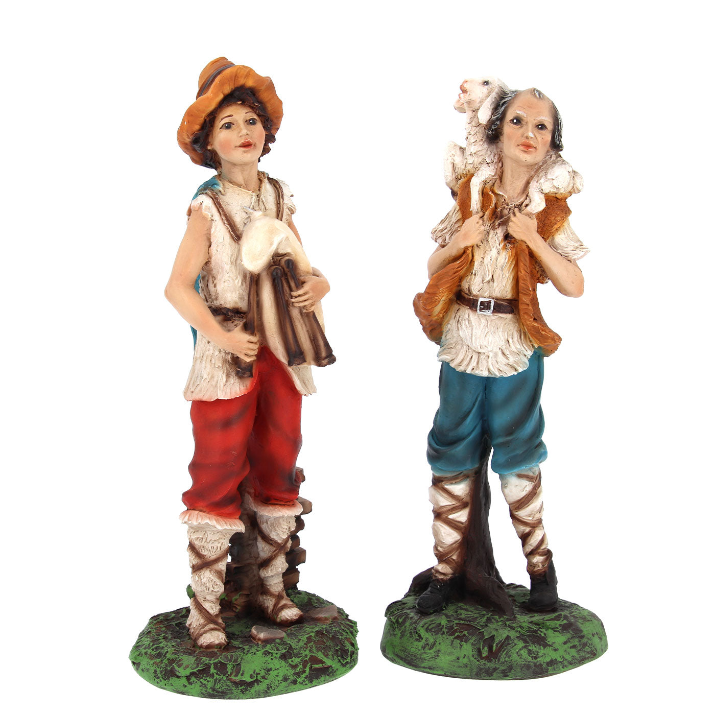 Set Presepe composto da 12 personaggi in resina. Altezza 22 cm