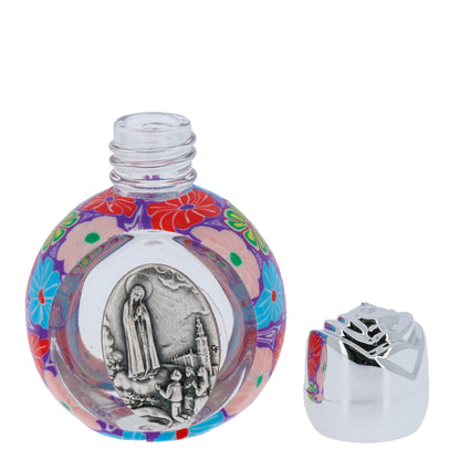 Bottiglietta acqua santa in fimo Madonna di Fatima