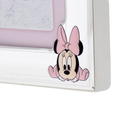 Cornice doppia con kit impronte Mickey Mouse/Minnie. Dimensioni 30x19 cm