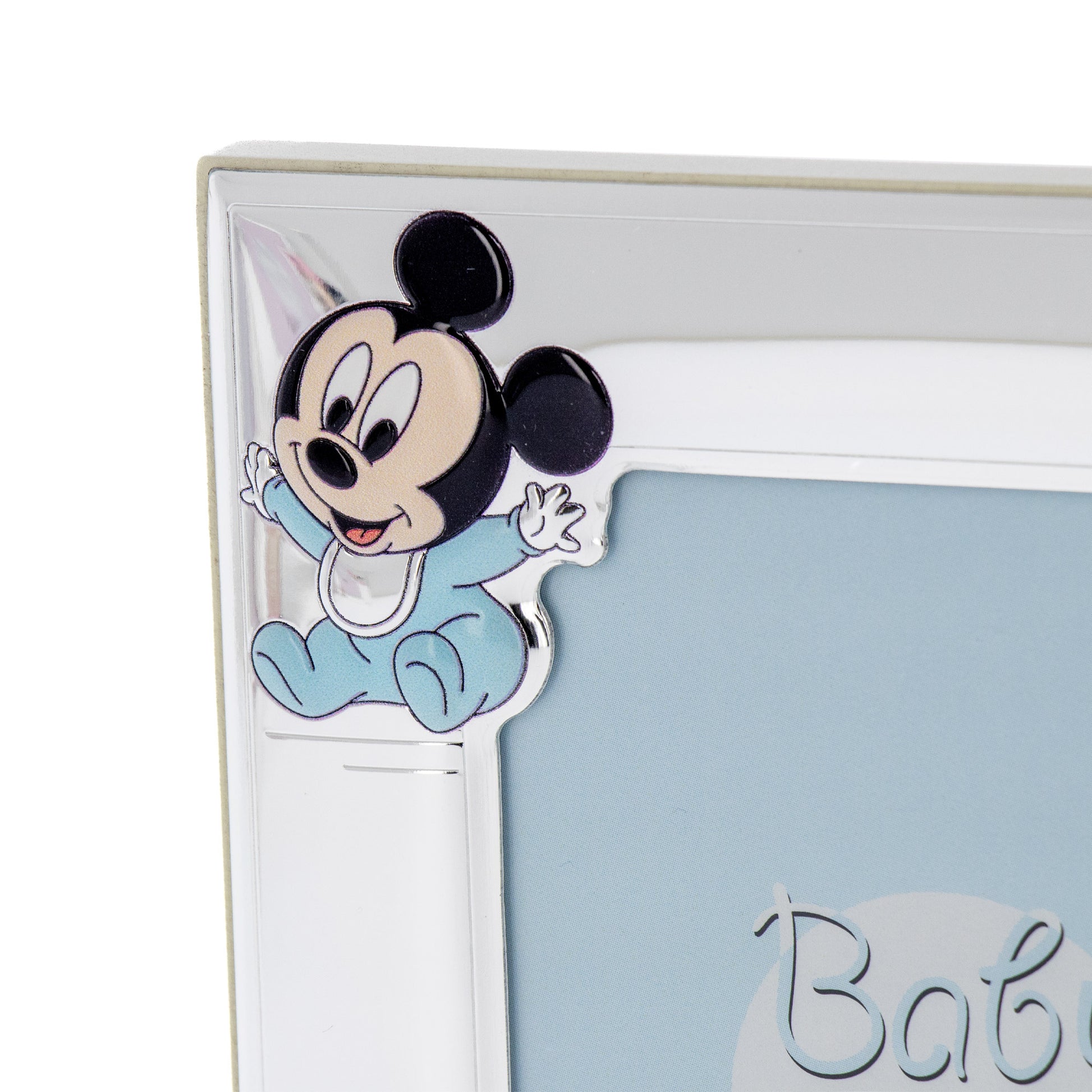 Cornice doppia con kit impronte Mickey Mouse/Minnie. Dimensioni 30x19 cm