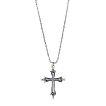 Croce Papa Leone XIV in Metallo Ossidato 4,2x3,5 cm