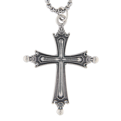 Croce Papa Leone XIV in Metallo Ossidato 4,2x3,5 cm