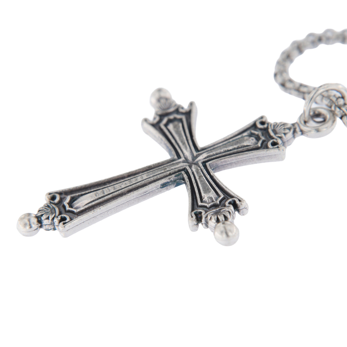 Croce Papa Leone XIV in Metallo Ossidato 4,2x3,5 cm