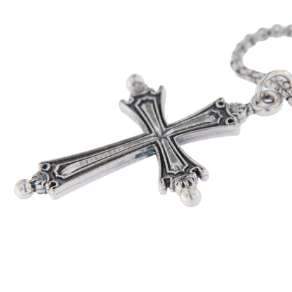 Croce Papa Leone XIV in Metallo Ossidato 4,2x3,5 cm