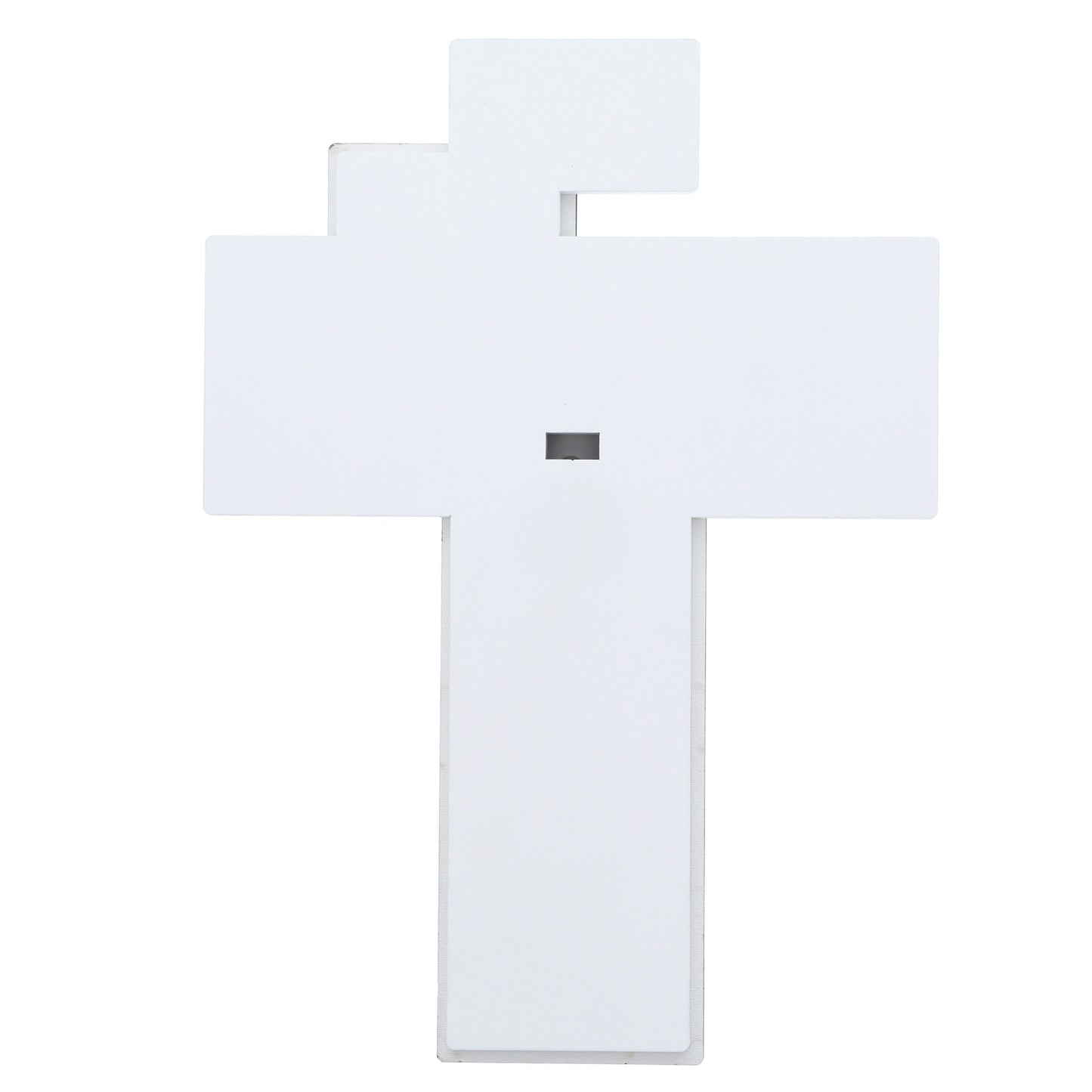 Crocifisso Moderno da Parete in Stucco e Legno 30 cm
