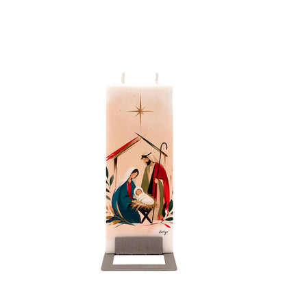 Vela de belén con base de 6x15 cm