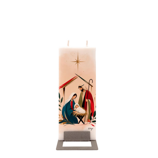 Vela de belén con base de 6x15 cm