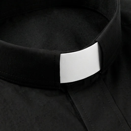 Clergy ecclesiastical collar. Dimensions 16x2,8 cm