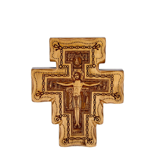 Crucifijo de San Damián con base 17,5x14,5 cm