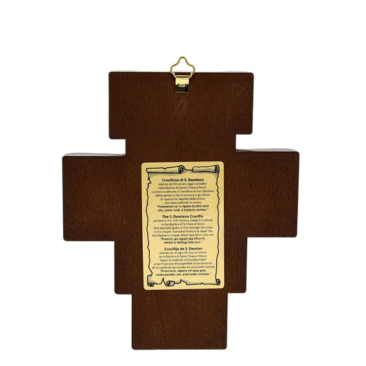 Crucifijo de San Damián con base 17,5x14,5 cm