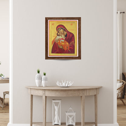 Foto icona Nostra Signora di Vladimir cm 24,5x30