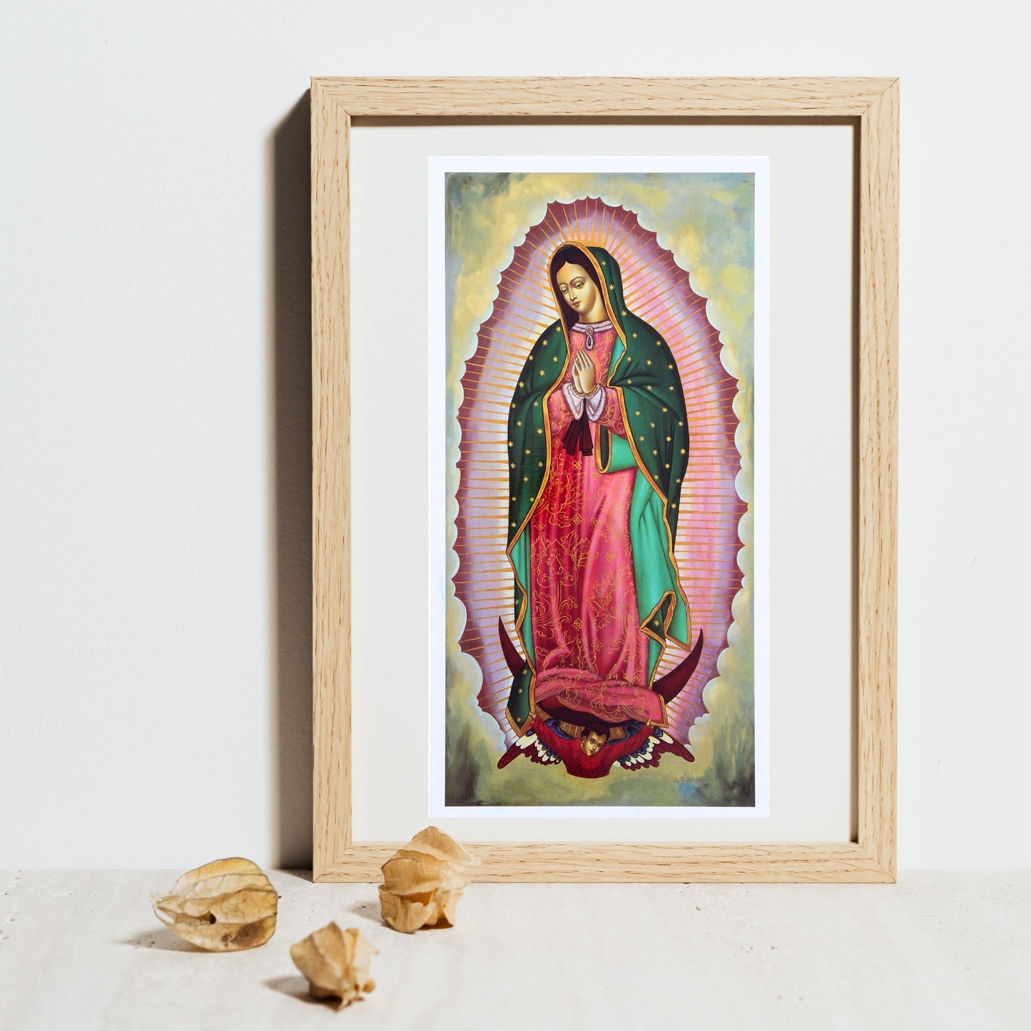 Foto icona Madonna di Guadalupe cm 15x30