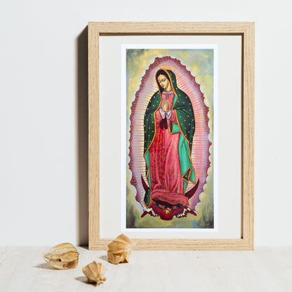Foto icona Madonna di Guadalupe cm 15x30
