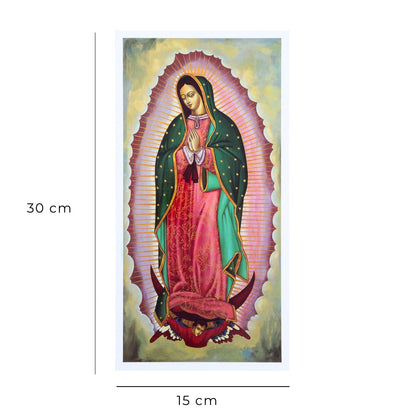 Foto icona Madonna di Guadalupe cm 15x30