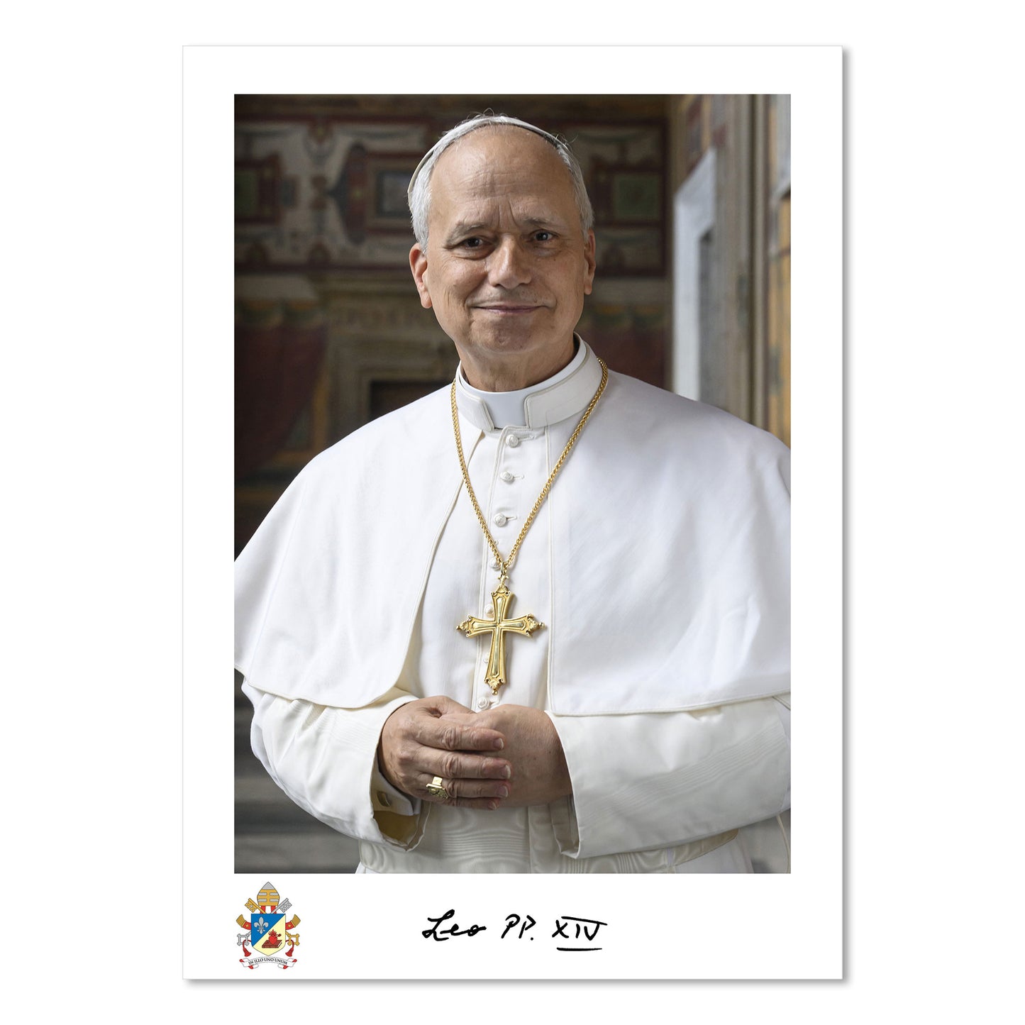 Foto ufficiale Papa Leone XIV. Dimensioni 35x50 cm