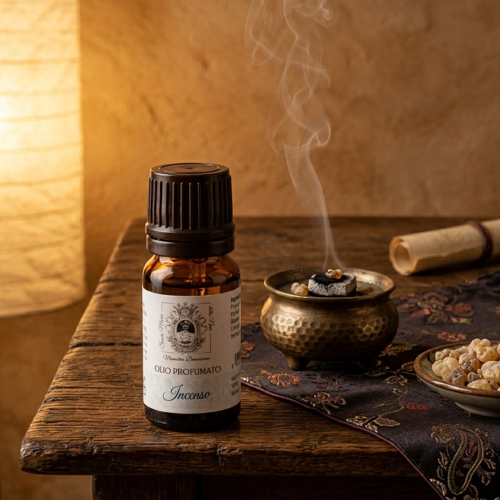 Olio Profumato Incenso, Essenze Ispirate alla Sacra Scrittura. 10 ml