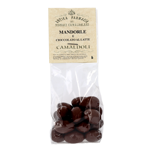 Mandorle con cioccolato al latte 100 gr. - Prodotto dai Monaci Camaldolesi