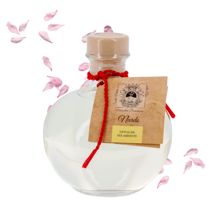Diffusore per Ambienti, Nardo, con Bastoncini, Profumatore Casa. 250 ml