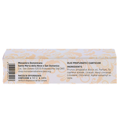 Olio Profumato Canticum, Roll-On, Essenze Ispirate alla Sacra Scrittura. 10 ml