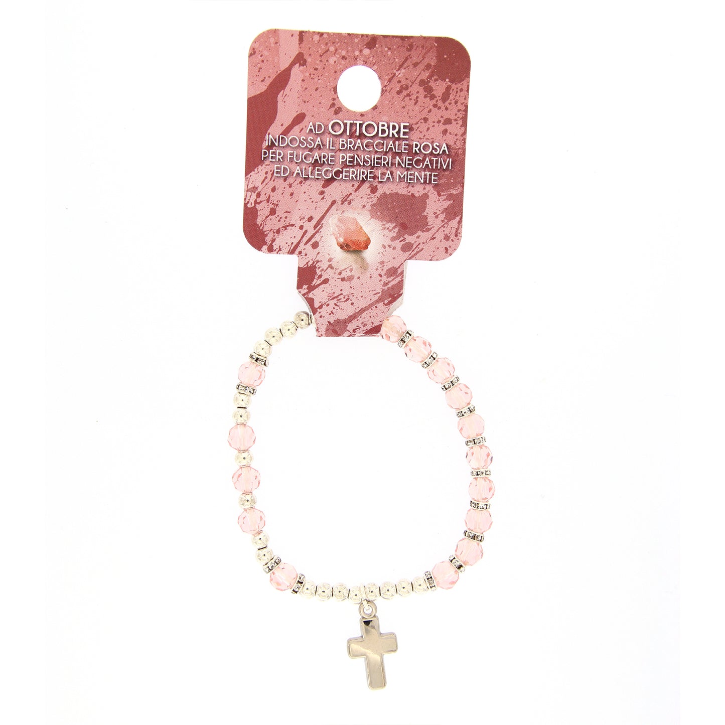Bracciale del mese dell'anno. Con grani in vetro colorato 5 mm