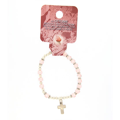 Bracciale del mese dell'anno. Con grani in vetro colorato 5 mm