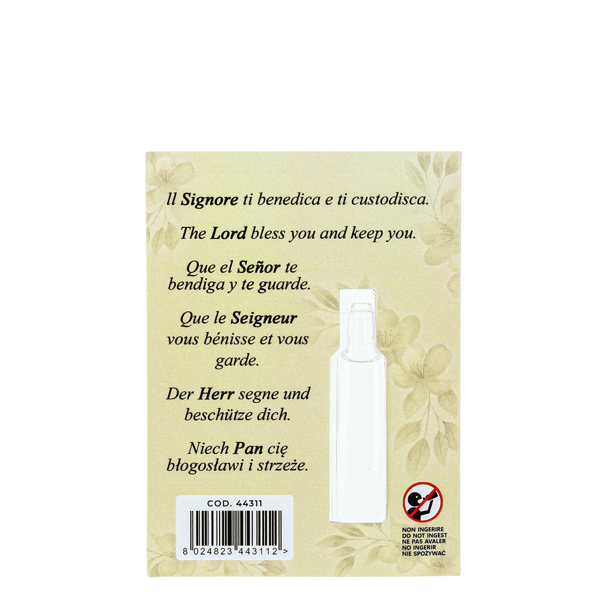 Olio Devozionale San Charbel con Preghiera Multilingue
