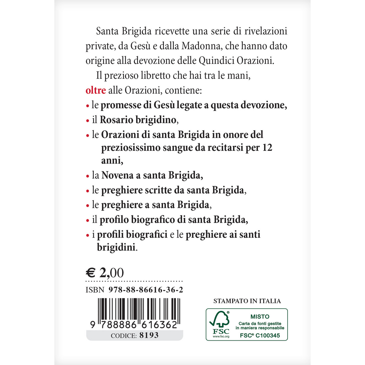 Quindici Orazioni di santa Brigida