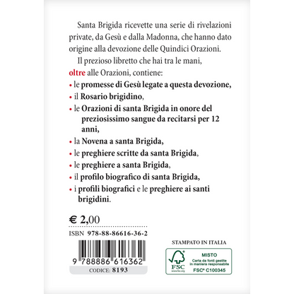 Quindici Orazioni di santa Brigida