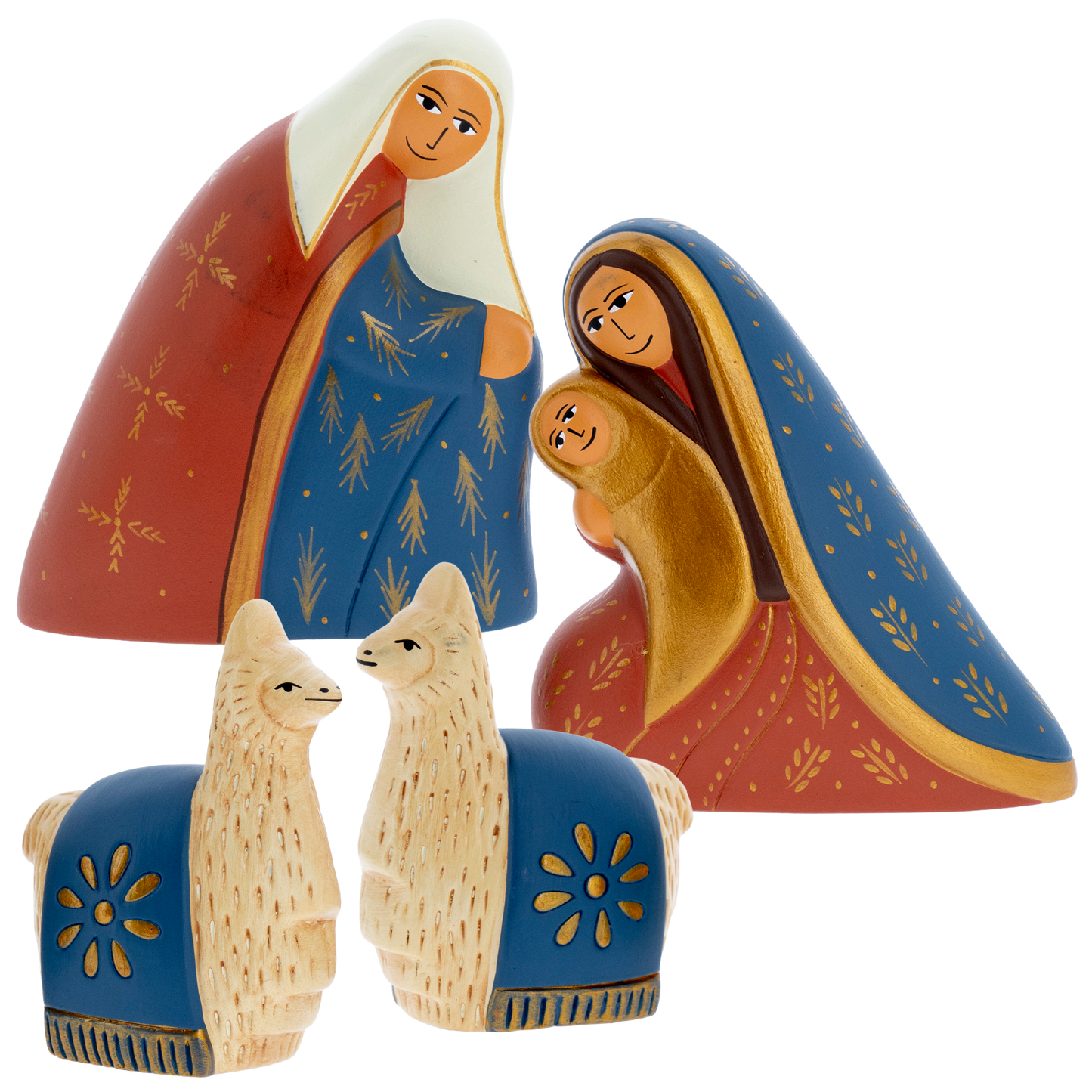 Presepe artigianale sudamericano – Simbolo di fede e cultura natalizia. Altezza 12 cm