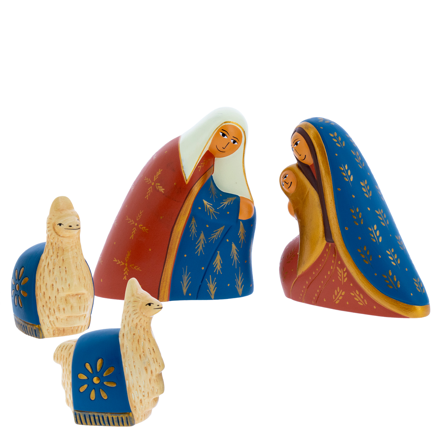 Presepe artigianale sudamericano – Simbolo di fede e cultura natalizia. Altezza 12 cm