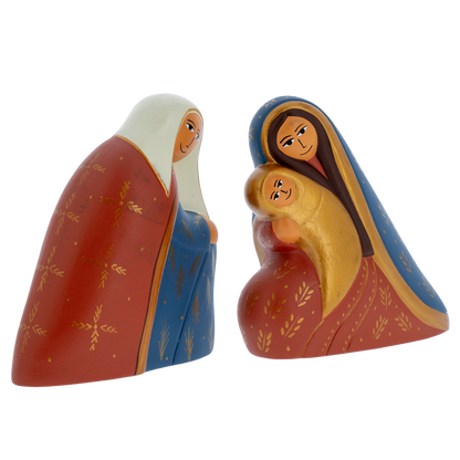 Presepe artigianale sudamericano – Simbolo di fede e cultura natalizia. Altezza 12 cm