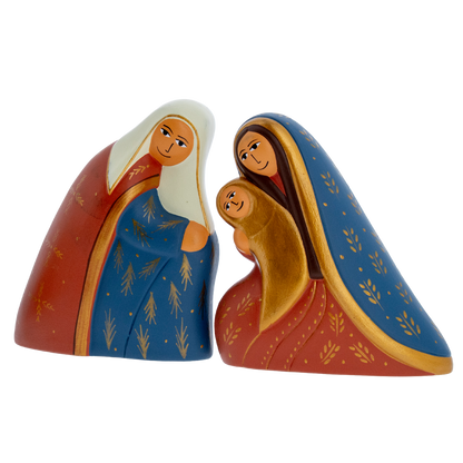 Presepe artigianale sudamericano – Simbolo di fede e cultura natalizia. Altezza 12 cm