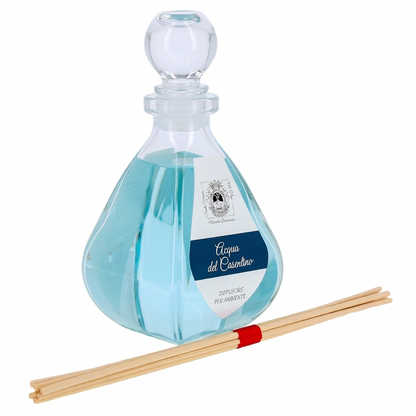 Diffusore per Ambienti, Acqua del Casentino, con Bastoncini, Profumatore Casa. 250 ml