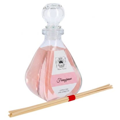 Diffusore per Ambienti, Frangipane, con Bastoncini, Profumatore Casa. 250 ml